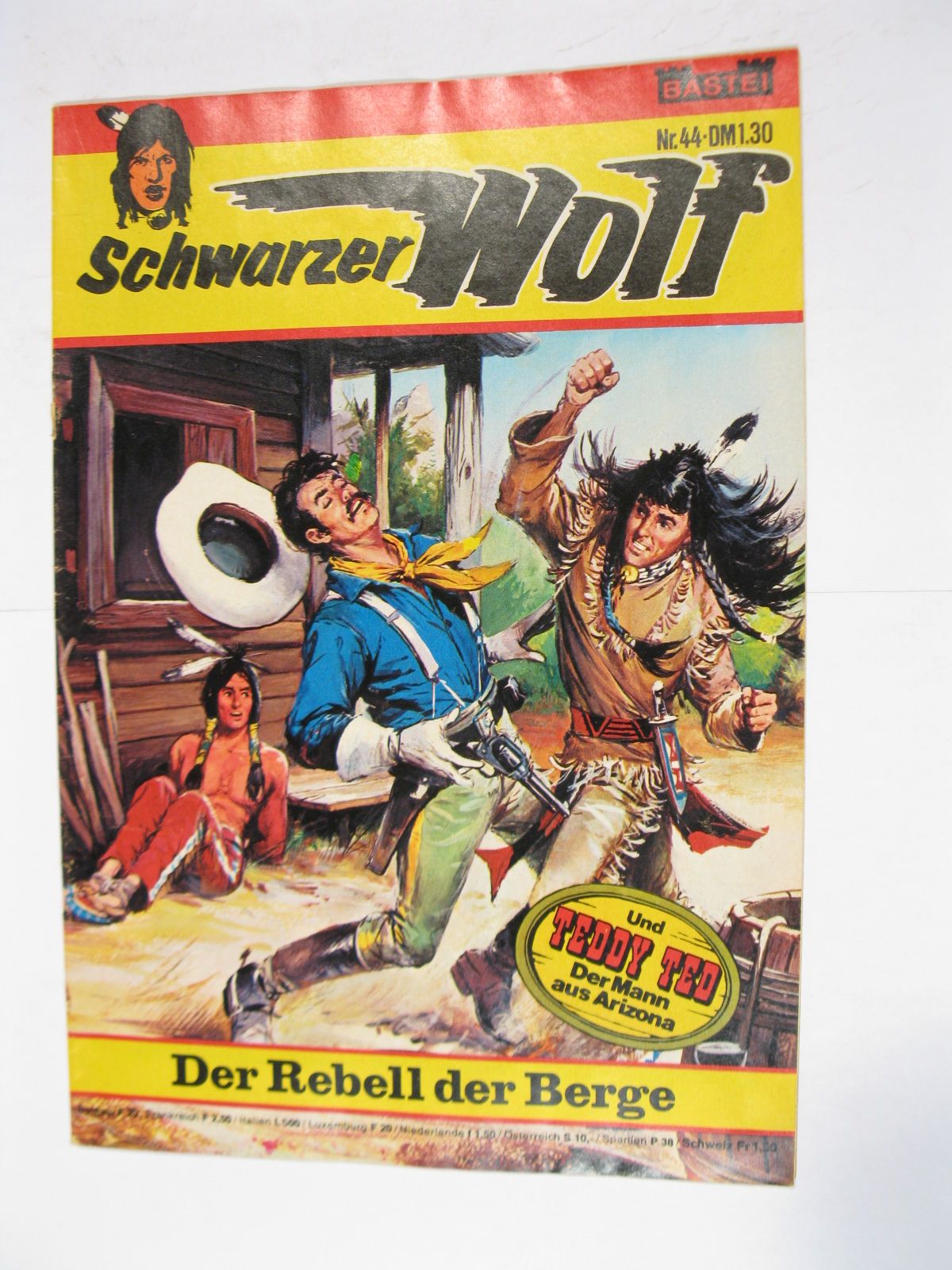 Schwarzer Wolf Nr. 44 Bastei im Zustand (1-2). 86109 Schwarzer Wolf Nr. 44 Bastei im Zustand (1-2). 86109