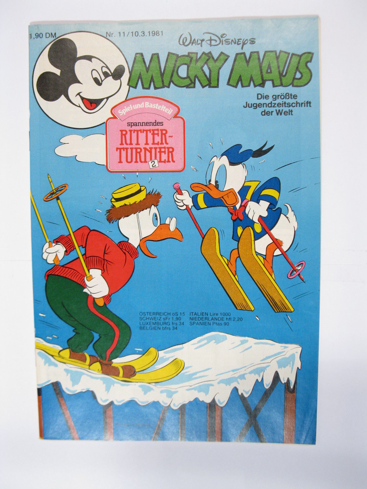 Micky Maus 1981/11 Originalheft vom 10.3.81 in Z (1-2) 54653 Micky Maus 1981/11 Originalheft vom 10.3.81 in Z (1-2) 54653