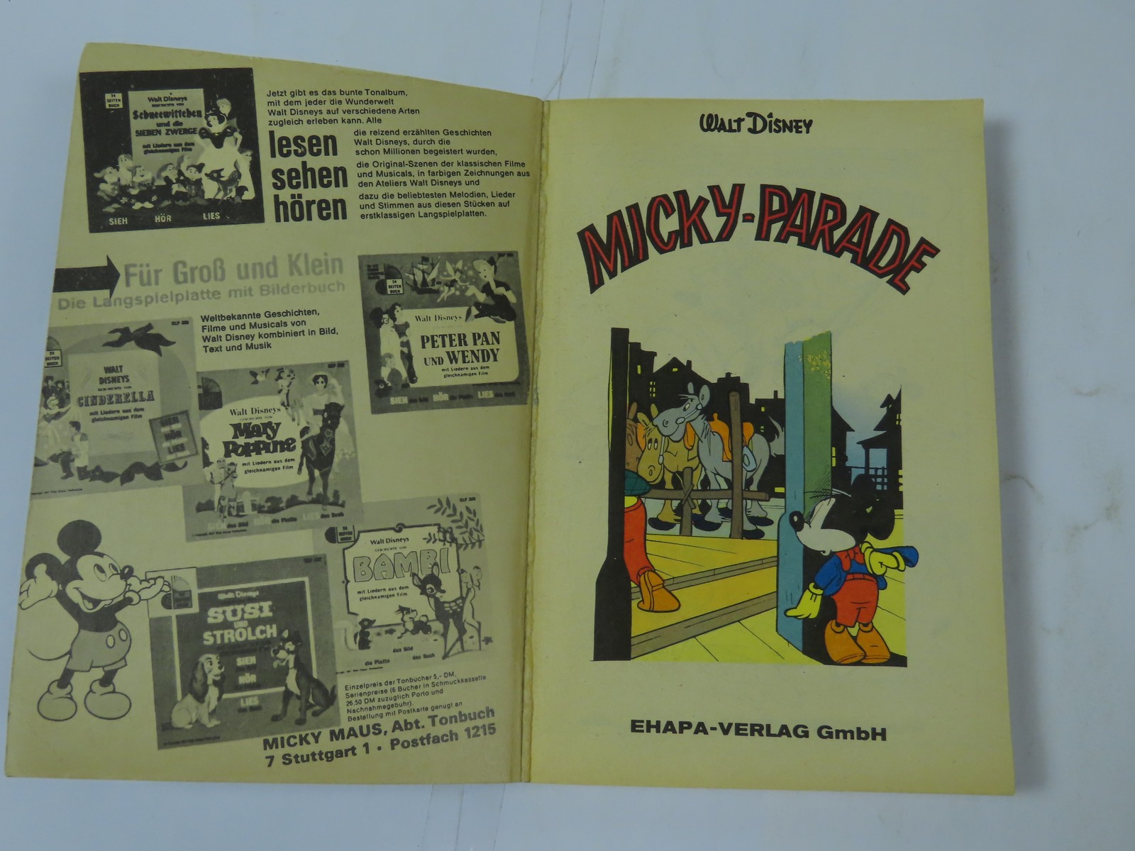 Donald Duck Lustiges Taschenbuch  Nr.  6 ERSTAUFLAGE  Ehapa im Z (1-2). 171397