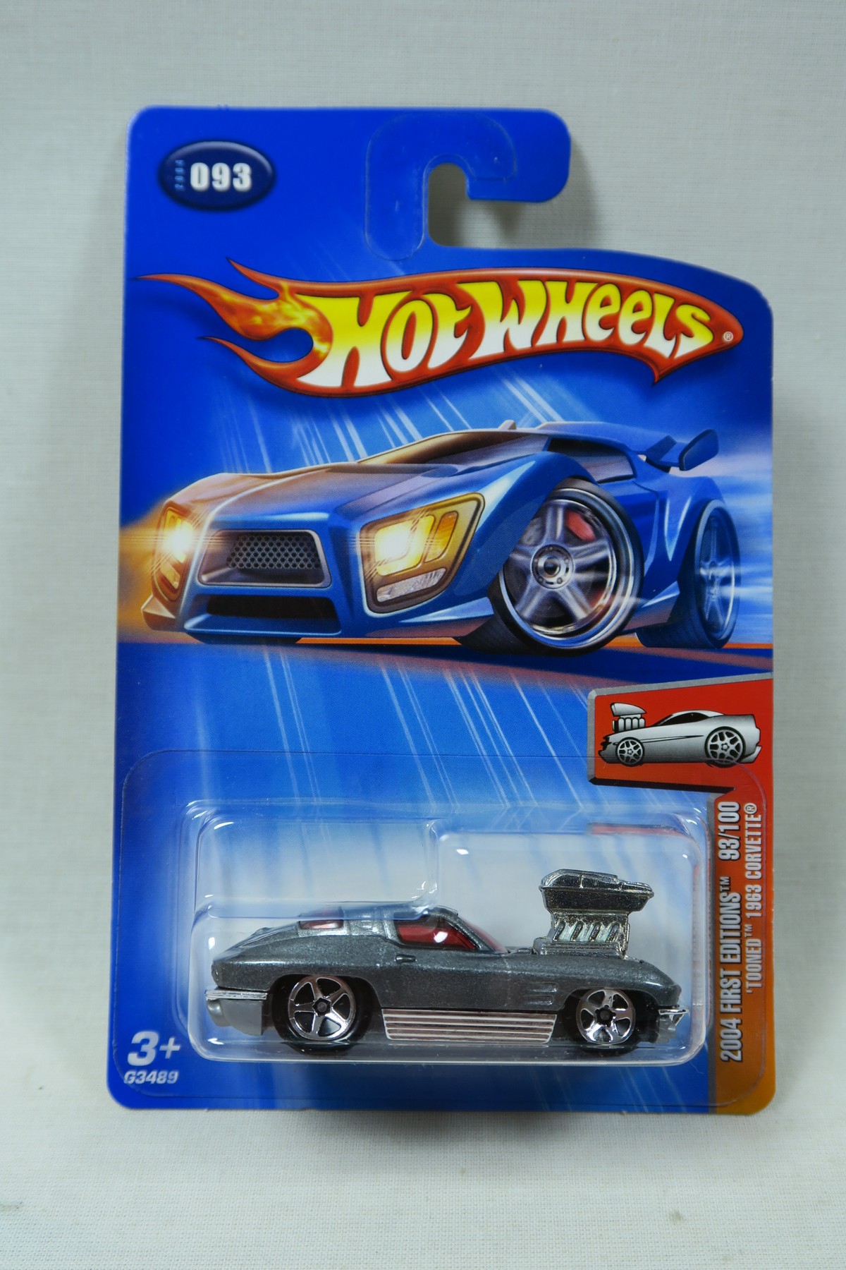 Hot Wheels 2004 tooned Corvette 93/100 MOC 138185 Hot Wheels 2004 tooned Corvette 93/100 MOC 138185