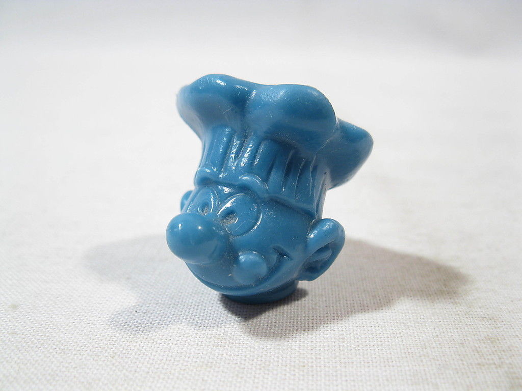 Schlumpf Kopf Küchenchef smurf head zum aufstecken auf Stift SCHLEICH 27037 Schlumpf Kopf Küchenchef smurf head zum aufstecken auf Stift SCHLEICH 27037