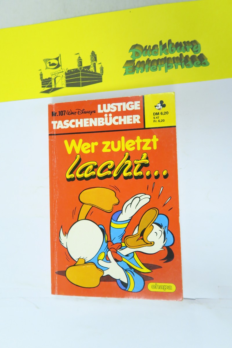Donald Duck Lustiges Taschenbuch LTB Nr.107 ERSTAUFLAGE Ehapa (2). 153893 Donald Duck Lustiges Taschenbuch LTB Nr.107 ERSTAUFLAGE Ehapa (2). 153893