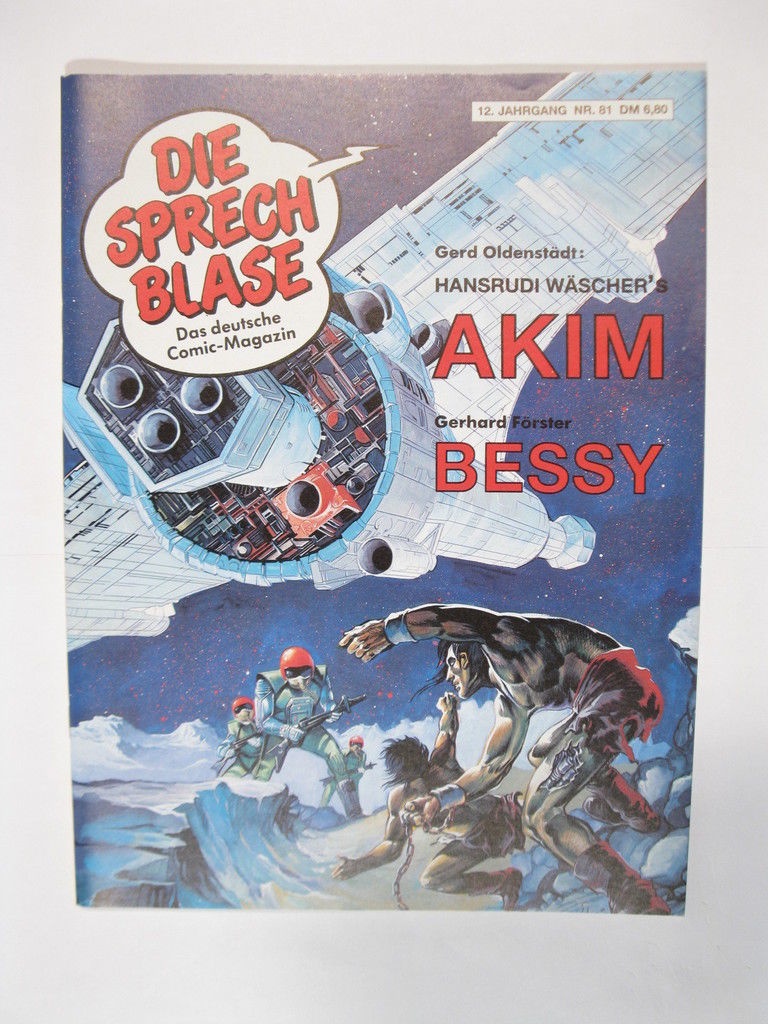 Sprechblase Nr.  81   mit Inhaltsverzeichnis  Hethke Verlag 71635 Sprechblase Nr.  81   mit Inhaltsverzeichnis  Hethke Verlag 71635