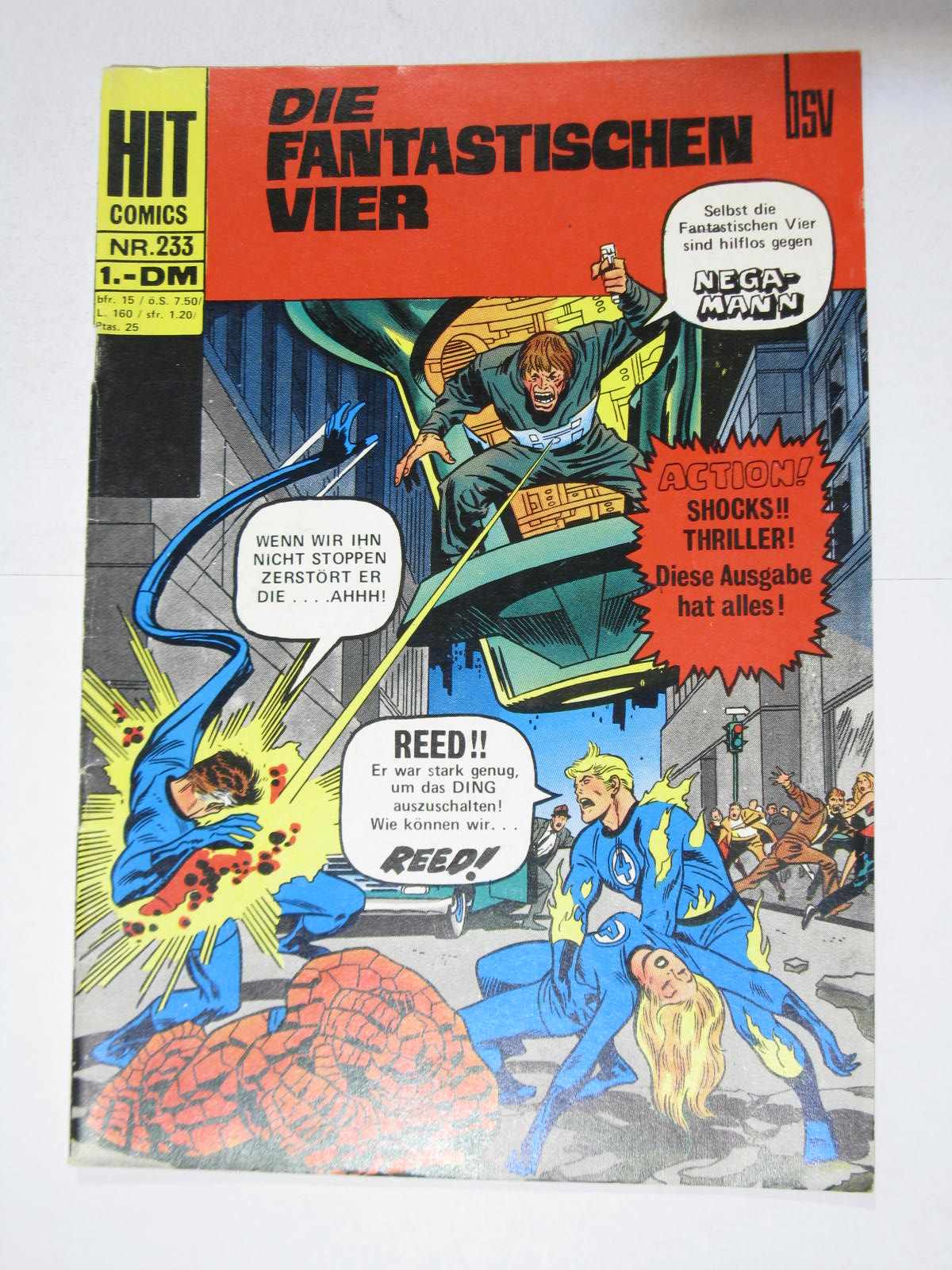 Hit Comics Fant. Vier Nr. 233 Marvel BSV Williams im Z (1/1-2). 123723 Hit Comics Fant. Vier Nr. 233 Marvel BSV Williams im Z (1/1-2). 123723