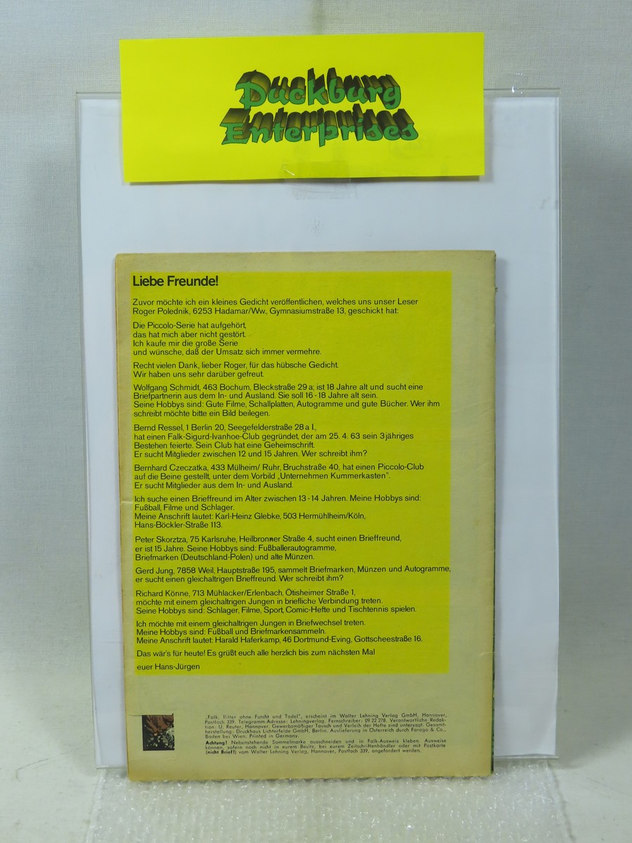 Falk Großband  Nr.    9  Lehning im Zustand (2-3 oS ). 158731