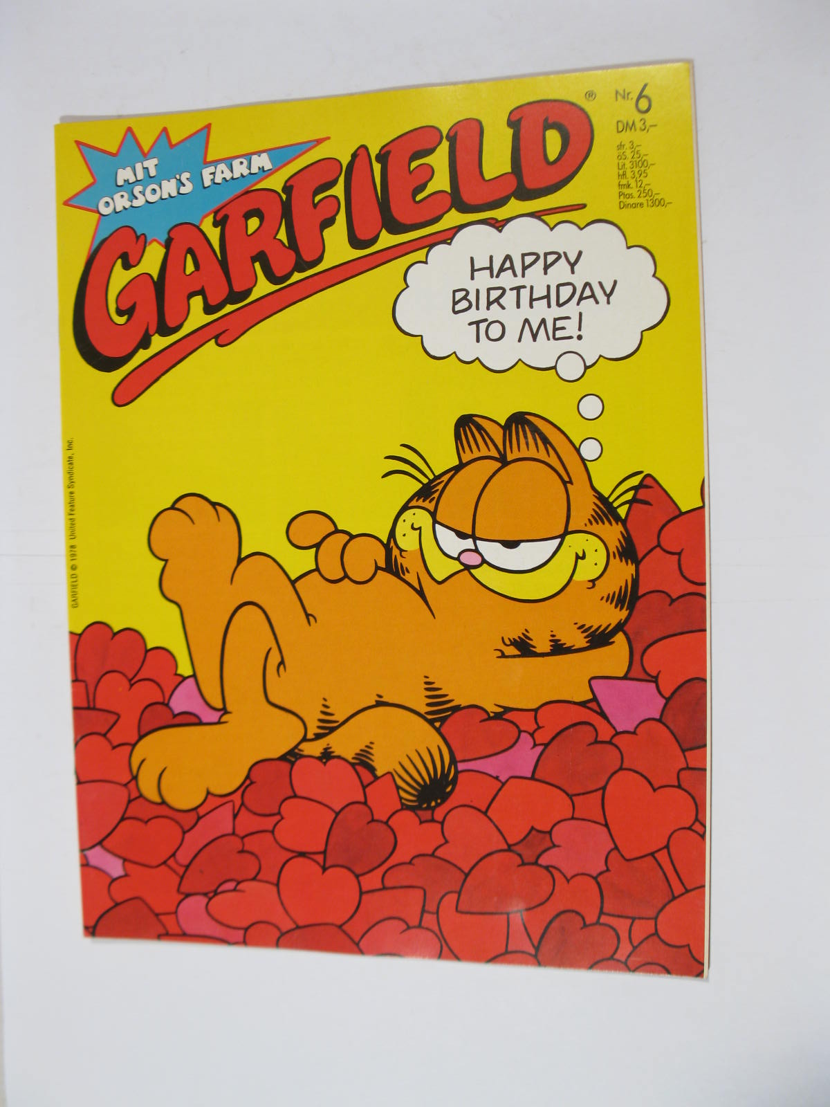 Garfield GbÜ Nr. 1987/ 6 Bavaria Vlg. im Z (0-1). 111237 Garfield GbÜ Nr. 1987/ 6 Bavaria Vlg. im Z (0-1). 111237