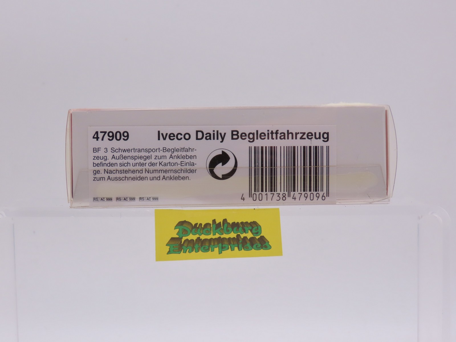 Busch 47909 Iveco Daily Begleitfahrzeug Gerber weiß in OVP 1:87 187719