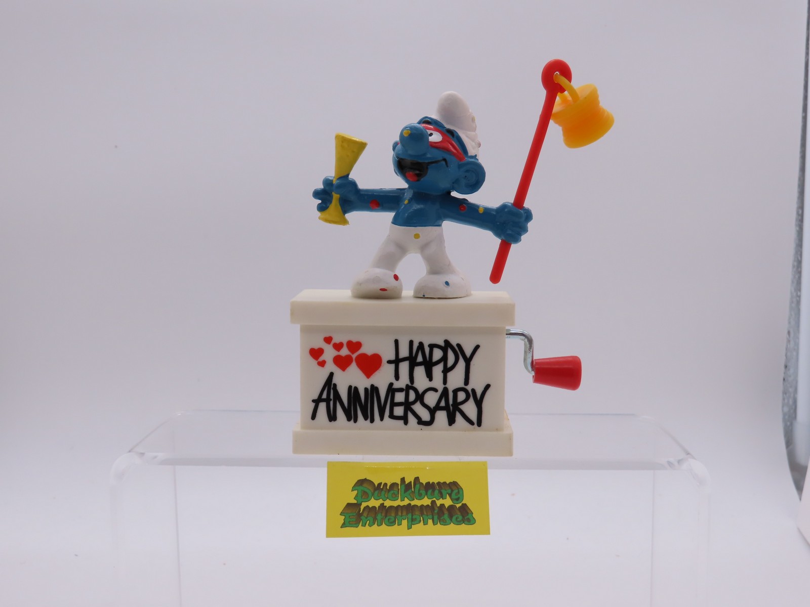 Spieluhr  Karneval Schlumpf  smurf musicbox  SCHLEICH schtroumpf 177903