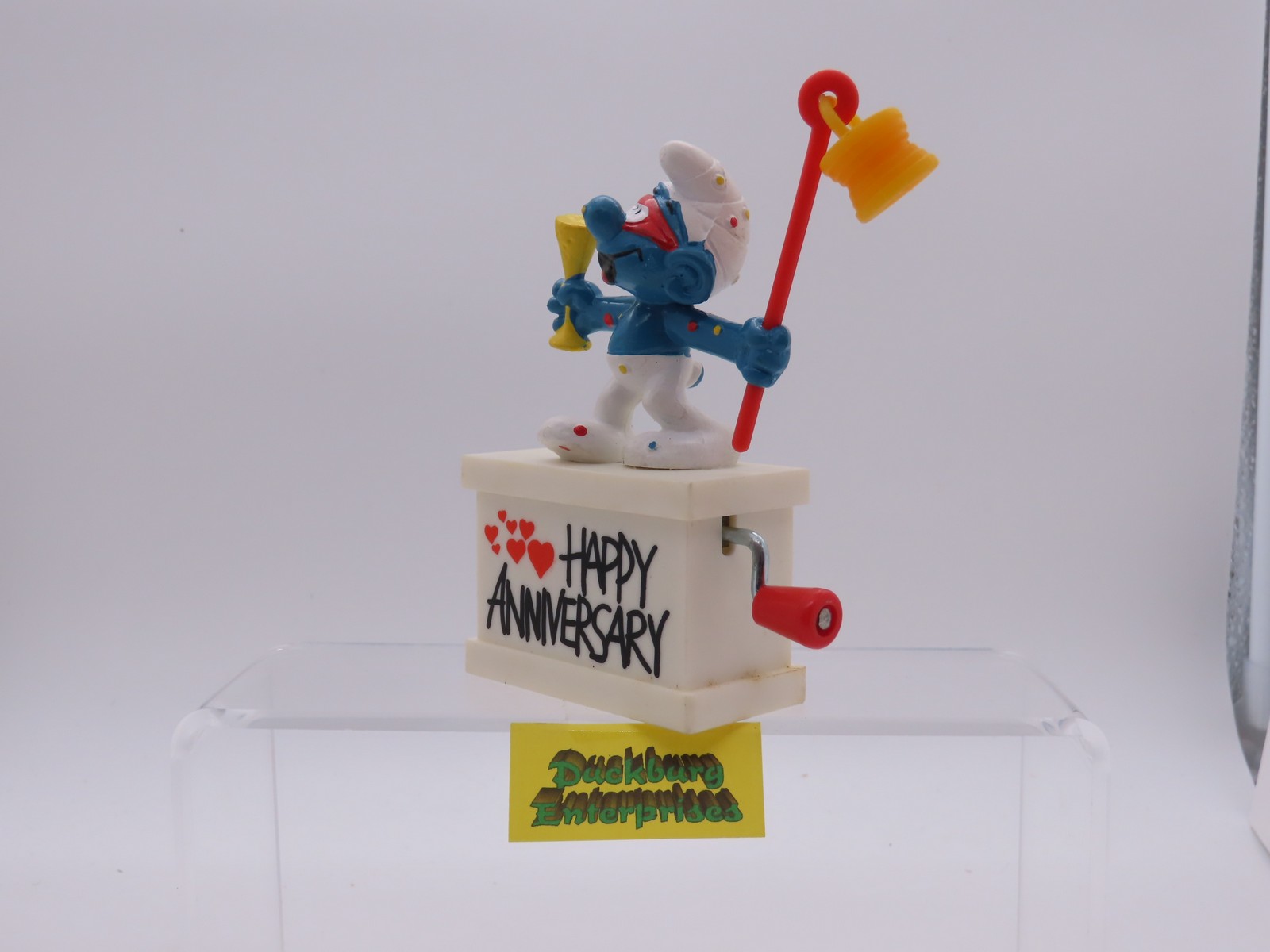Spieluhr  Karneval Schlumpf  smurf musicbox  SCHLEICH schtroumpf 177903