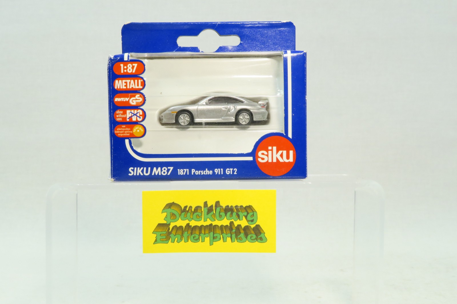 Siku 1:87 PKW 1871 Porsche 911 GT 2 Metall silber in OVP 174961 Siku 1:87 PKW 1871 Porsche 911 GT 2 Metall silber in OVP 174961