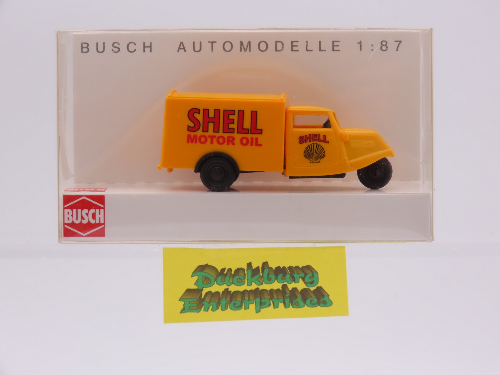 Busch 40641 Tempo Dreirad Shell Motor Oil gelb in OVP 1:87 187765 Busch 40641 Tempo Dreirad Shell Motor Oil gelb in OVP 1:87 187765