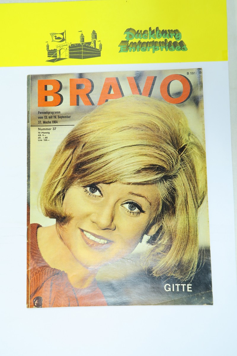 Bravo 1964 /37 vom 8.9.1964 Gitte, Drafi Deutscher, Lex Barker, Fuchsberger 159057 Bravo 1964 /37 vom 8.9.1964 Gitte, Drafi Deutscher, Lex Barker, Fuchsberger 159057