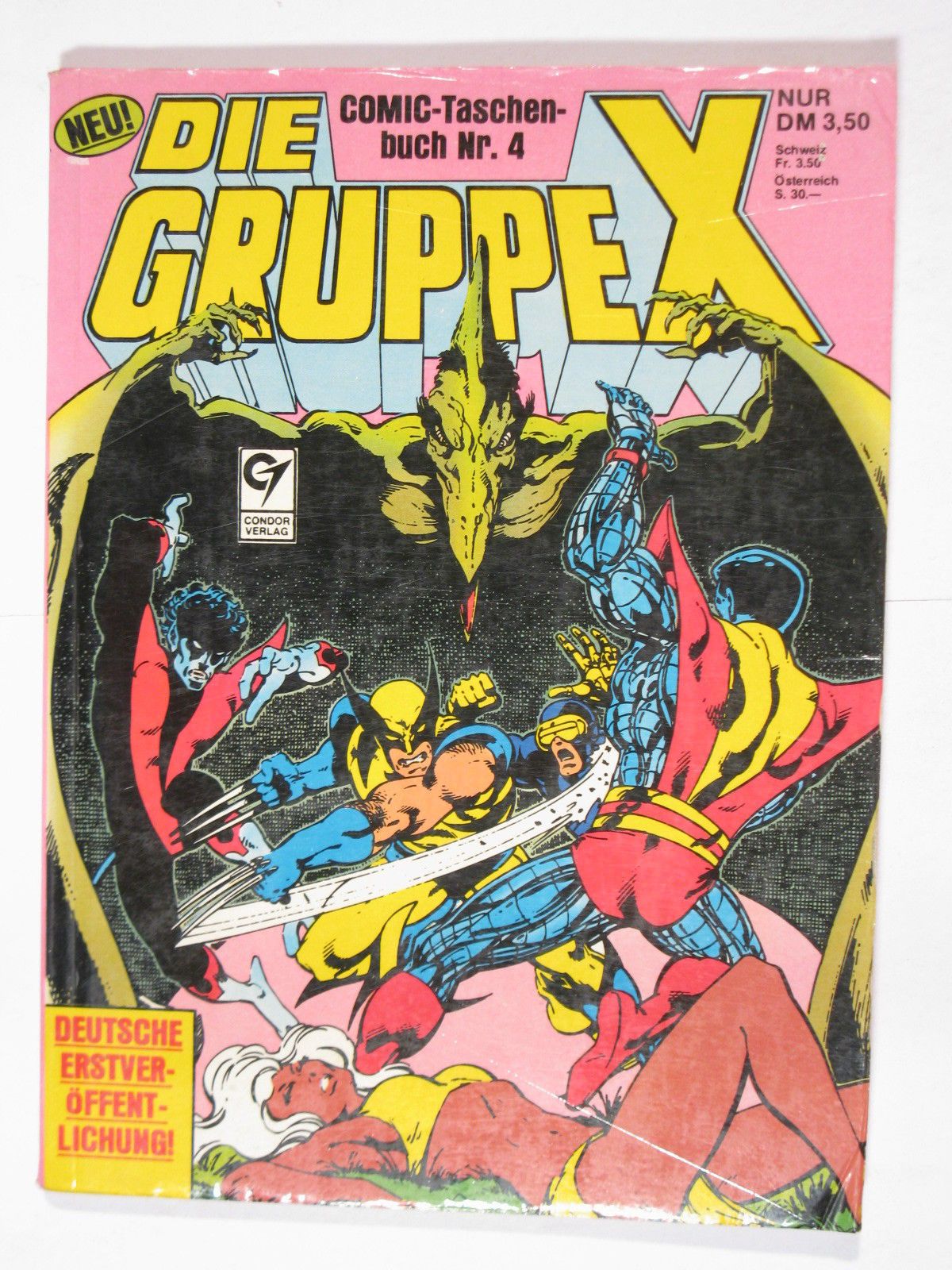 Gruppe X Nr. 4 Marvel Condor Taschenbuch im Z (1-2). 80419 Gruppe X Nr. 4 Marvel Condor Taschenbuch im Z (1-2). 80419