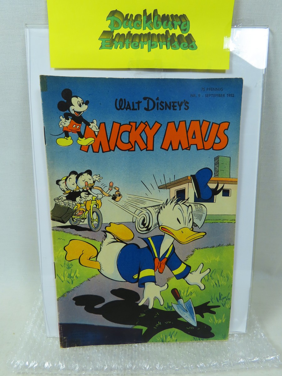 Micky Maus 1952/ 9 vom September 1952 Ehapa im Zustand (2/2-3 ). 199084 Micky Maus 1952/ 9 vom September 1952 Ehapa im Zustand (2/2-3 ). 199084
