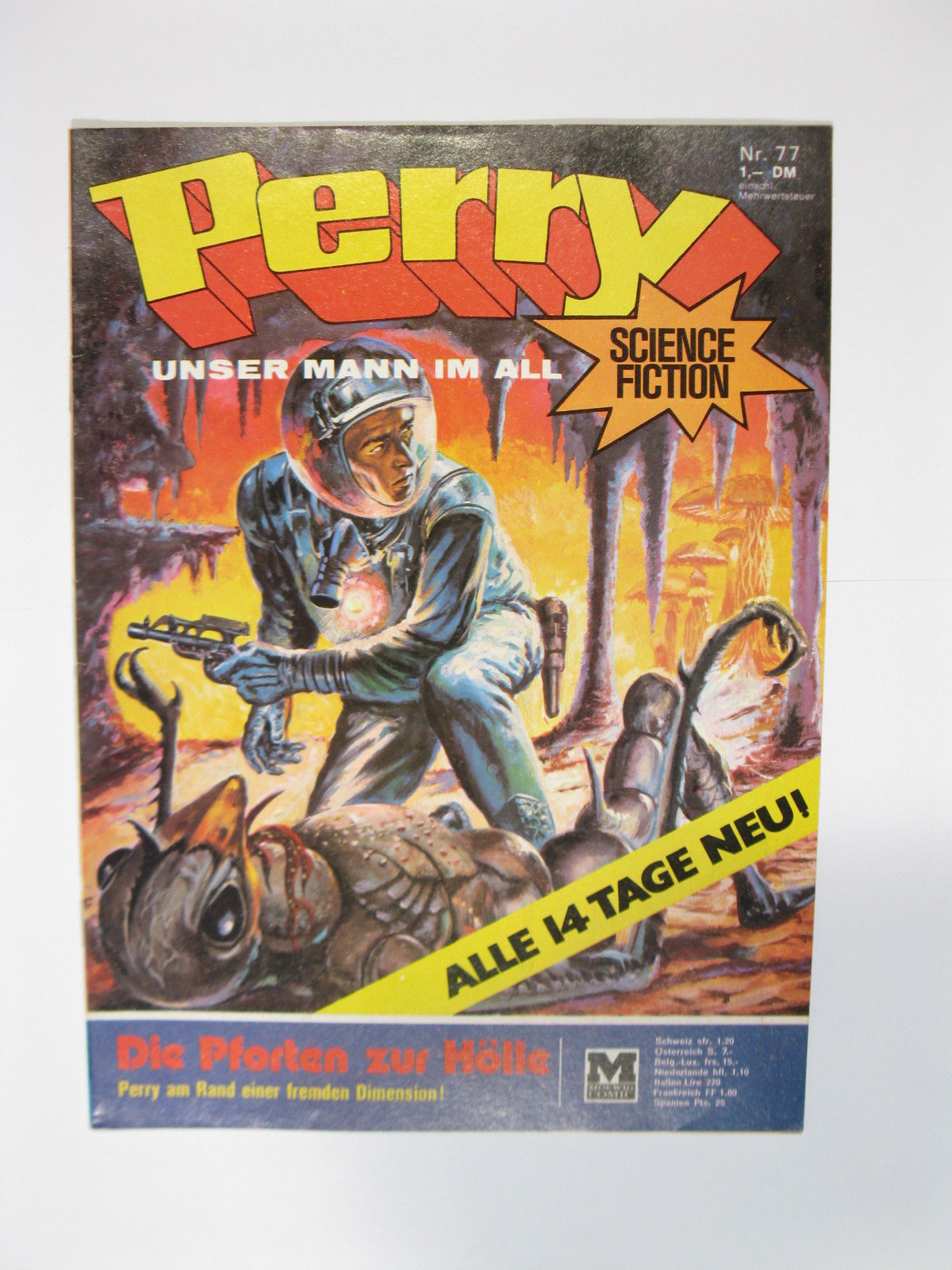 Perry Mann im All  Nr.   77  Moewig Verlag im Zustand (0-1/1). 73283 Perry Mann im All  Nr.   77  Moewig Verlag im Zustand (0-1/1). 73283