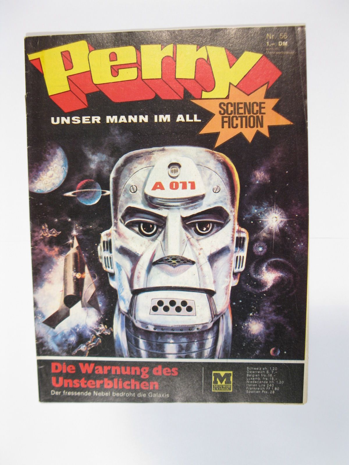 Perry Mann im All  Nr.   56  Moewig Verlag im Zustand (1-2). 73457 Perry Mann im All  Nr.   56  Moewig Verlag im Zustand (1-2). 73457