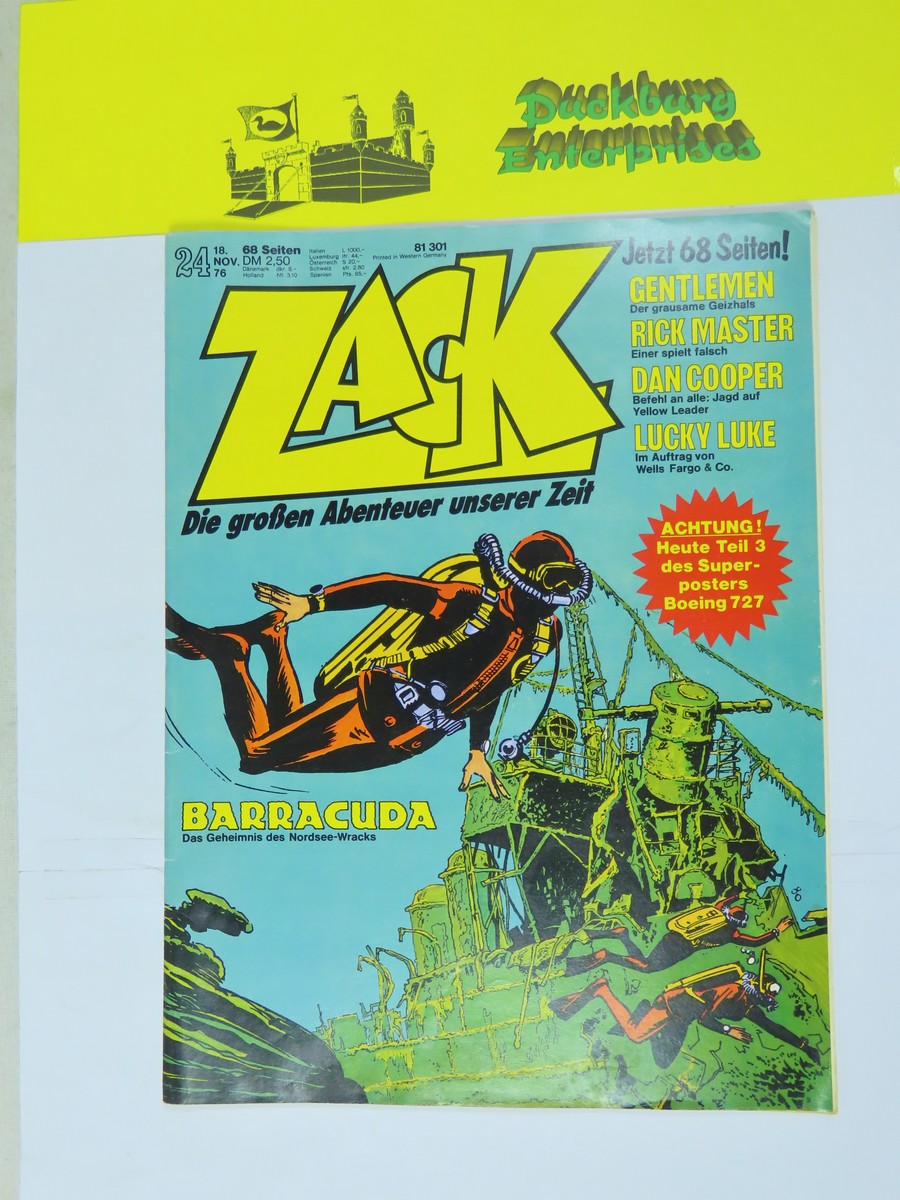 ZACK Comic Nr. 76/24 Koralle Vlg. im Zustand (1-2/2). 151623 ZACK Comic Nr. 76/24 Koralle Vlg. im Zustand (1-2/2). 151623