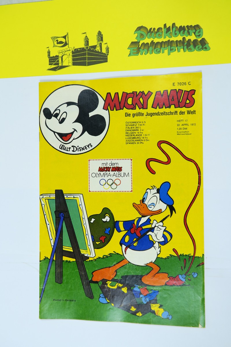 Micky Maus 1972/17 vom 22.4.72  Ehapa im Zustand (1-2). 146965 Micky Maus 1972/17 vom 22.4.72  Ehapa im Zustand (1-2). 146965