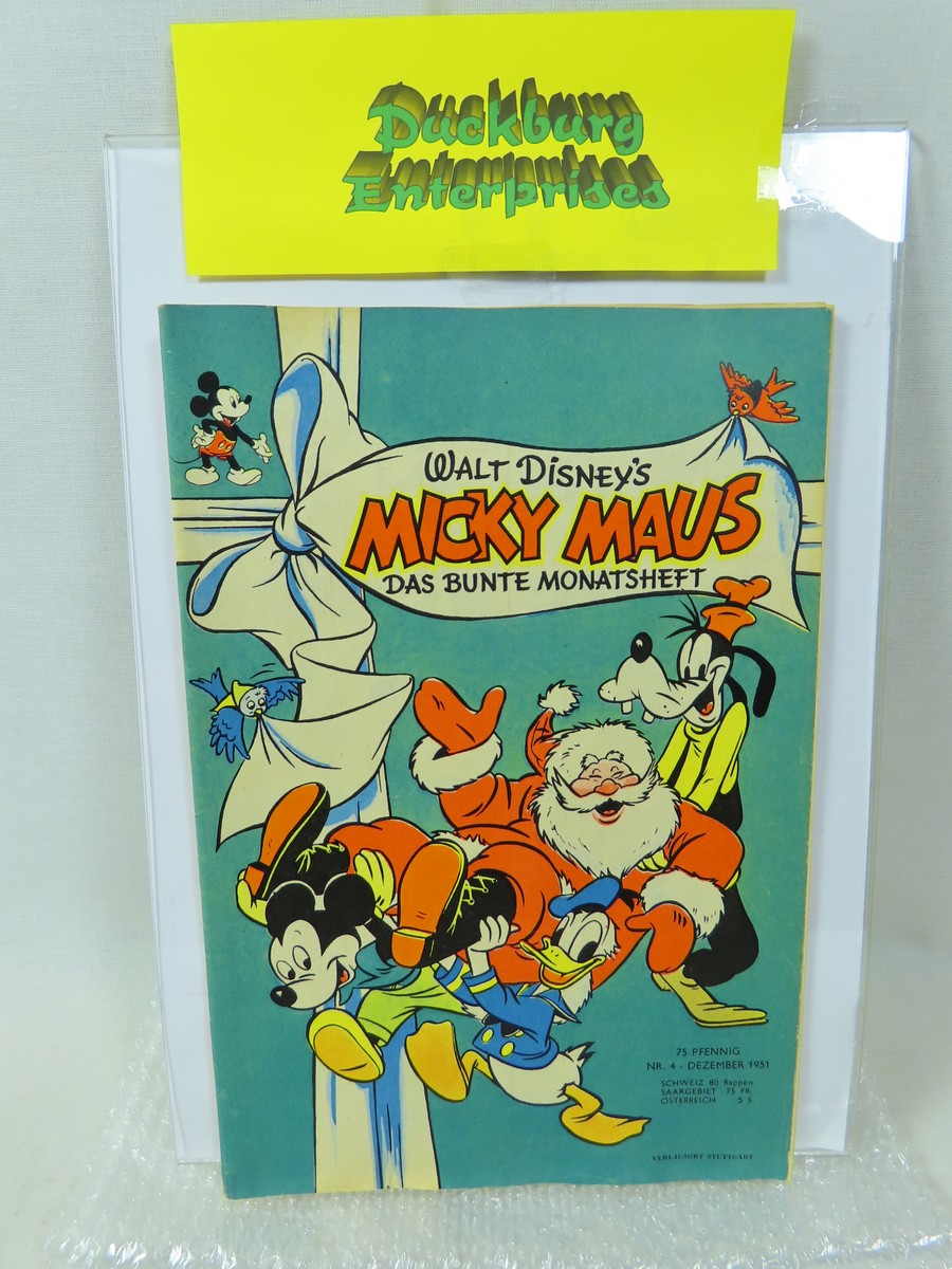 Micky Maus 1951/ 4 vom Dezember 1951 Ehapa im Zustand (1/1-2). 199030 Micky Maus 1951/ 4 vom Dezember 1951 Ehapa im Zustand (1/1-2). 199030
