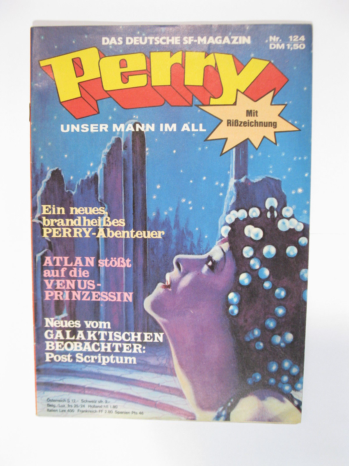 Perry Mann im All  Nr.  124  Moewig Verlag im Zustand (1-2). 73493 Perry Mann im All  Nr.  124  Moewig Verlag im Zustand (1-2). 73493