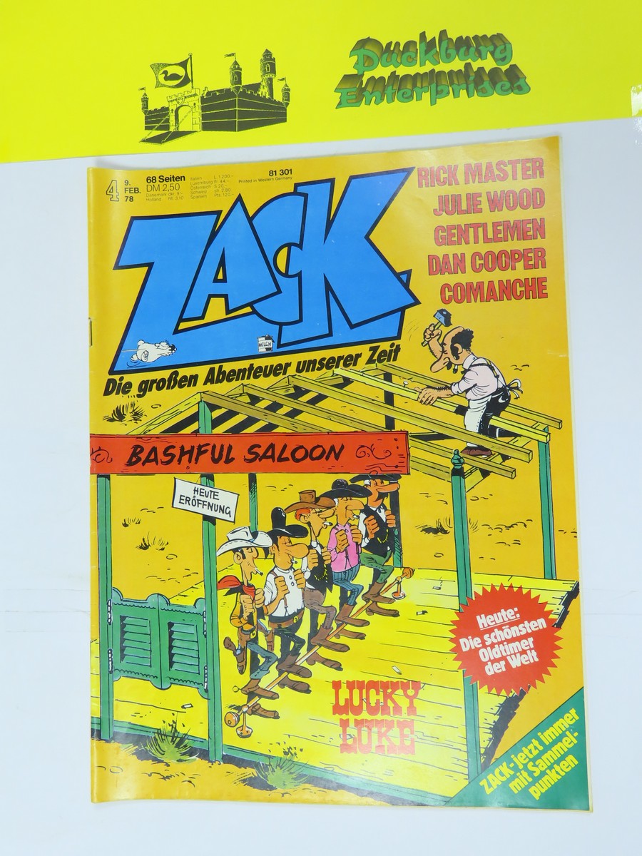 ZACK Comic Nr. 78/ 4 Koralle Vlg. im Zustand (1-2). 151675 ZACK Comic Nr. 78/ 4 Koralle Vlg. im Zustand (1-2). 151675