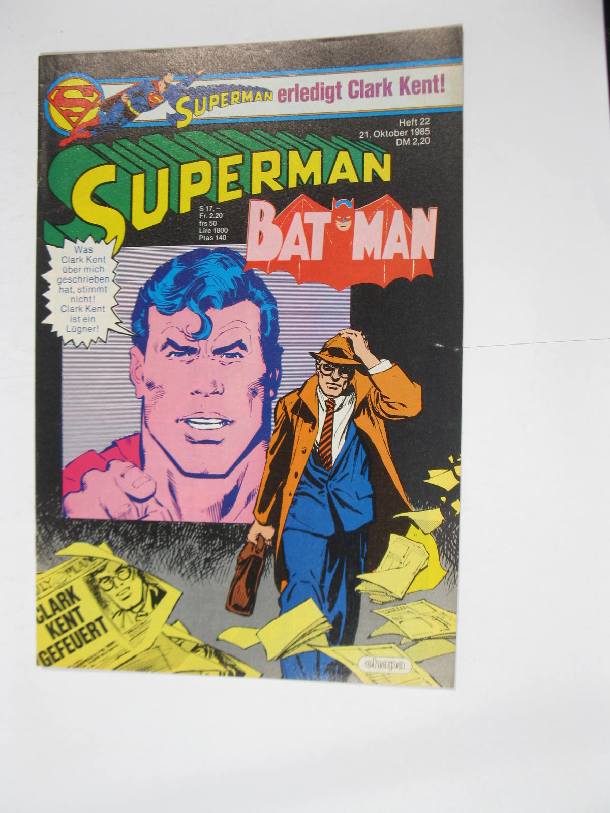 Superman Comic 1985/22 Ehapa im Zustand (1). 114447 Superman Comic 1985/22 Ehapa im Zustand (1). 114447