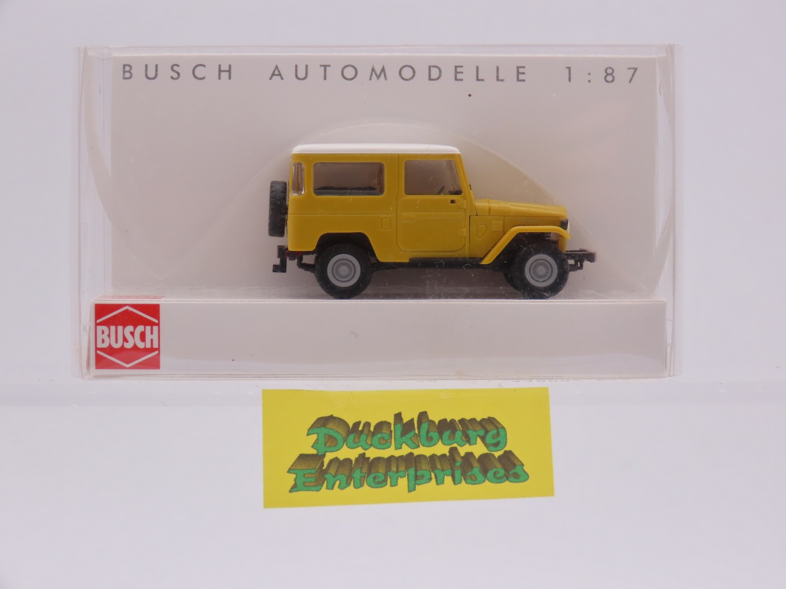 Busch 43000 Toyota Land Cruiser J 4 Hardtop ocker in OVP 1:87 187767 Busch 43000 Toyota Land Cruiser J 4 Hardtop ocker in OVP 1:87 187767