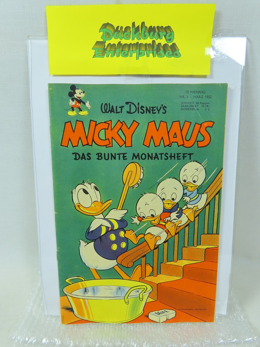 Micky Maus 1952/ 3 vom März 1952 Ehapa im Zustand (1-2). 199048 Micky Maus 1952/ 3 vom März 1952 Ehapa im Zustand (1-2). 199048