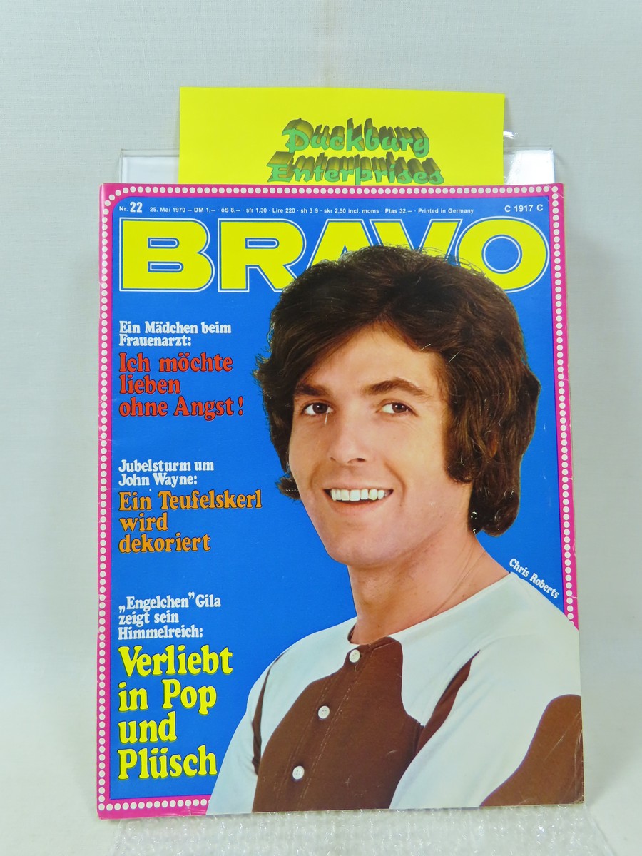 Bravo 1970 /22 vom 25.5.1970 Chris Roberts, Andy Kim, Michael Holm, 159415 Bravo 1970 /22 vom 25.5.1970 Chris Roberts, Andy Kim, Michael Holm, 159415