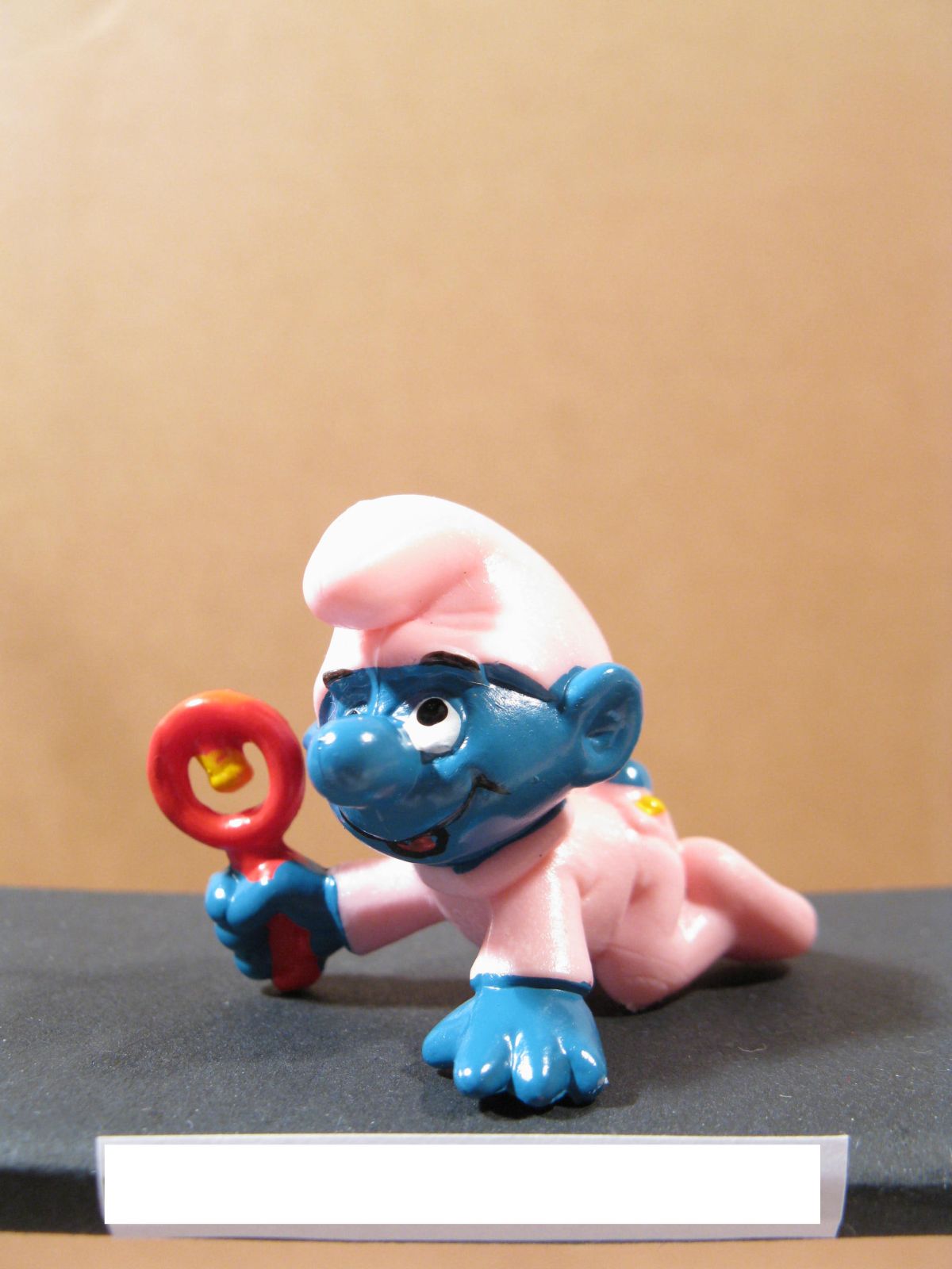Baby Schlumpf rosa + Rassel Variante 184b  Schleich # 20202 smurf puffi schtroumpf 27672+