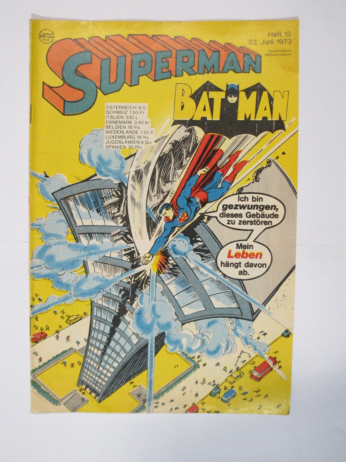 Superman Comic 1973/13  Ehapa im Zustand (1-2/2 oS). 66603