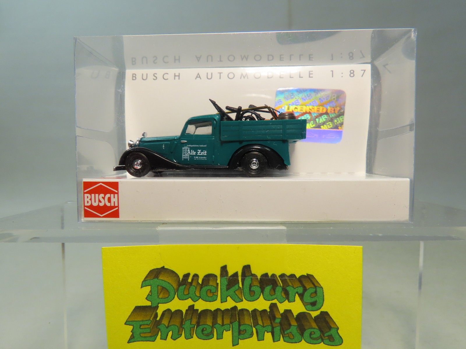 Busch 41502 Mercedes 170 V mit Antiquitäten Alte Zeit grün in OVP 1:87 177445 Busch 41502 Mercedes 170 V mit Antiquitäten Alte Zeit grün in OVP 1:87 177445