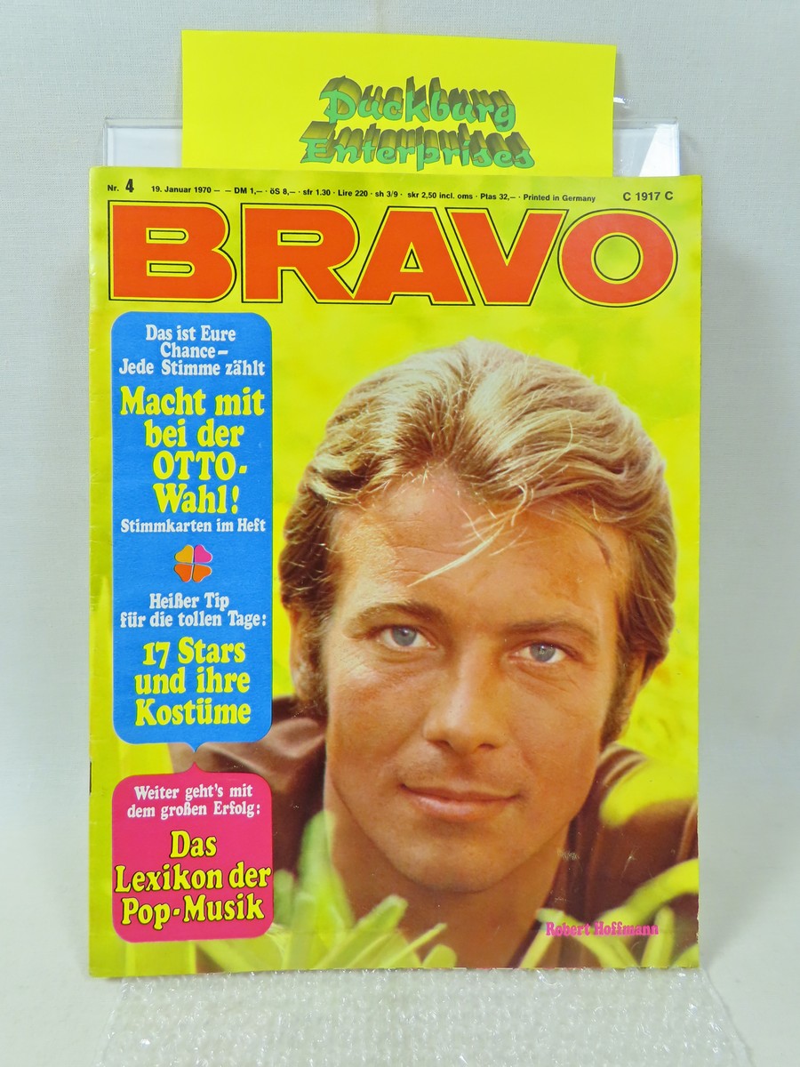 Bravo 1970 / 4 vom 19.1.1970 R Hoffmann, Big Valley, Fritz Wepper, Slade 159395 Bravo 1970 / 4 vom 19.1.1970 R Hoffmann, Big Valley, Fritz Wepper, Slade 159395