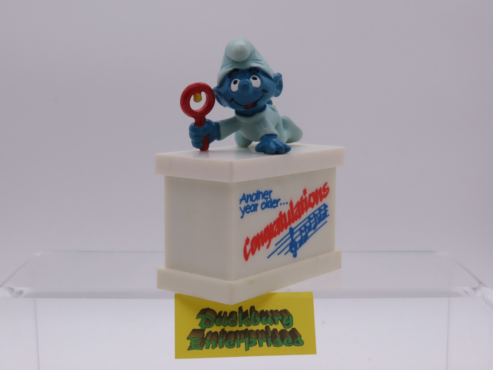 Spieluhr  Baby Schlumpf blau smurf musicbox  SCHLEICH schtroumpf 177915