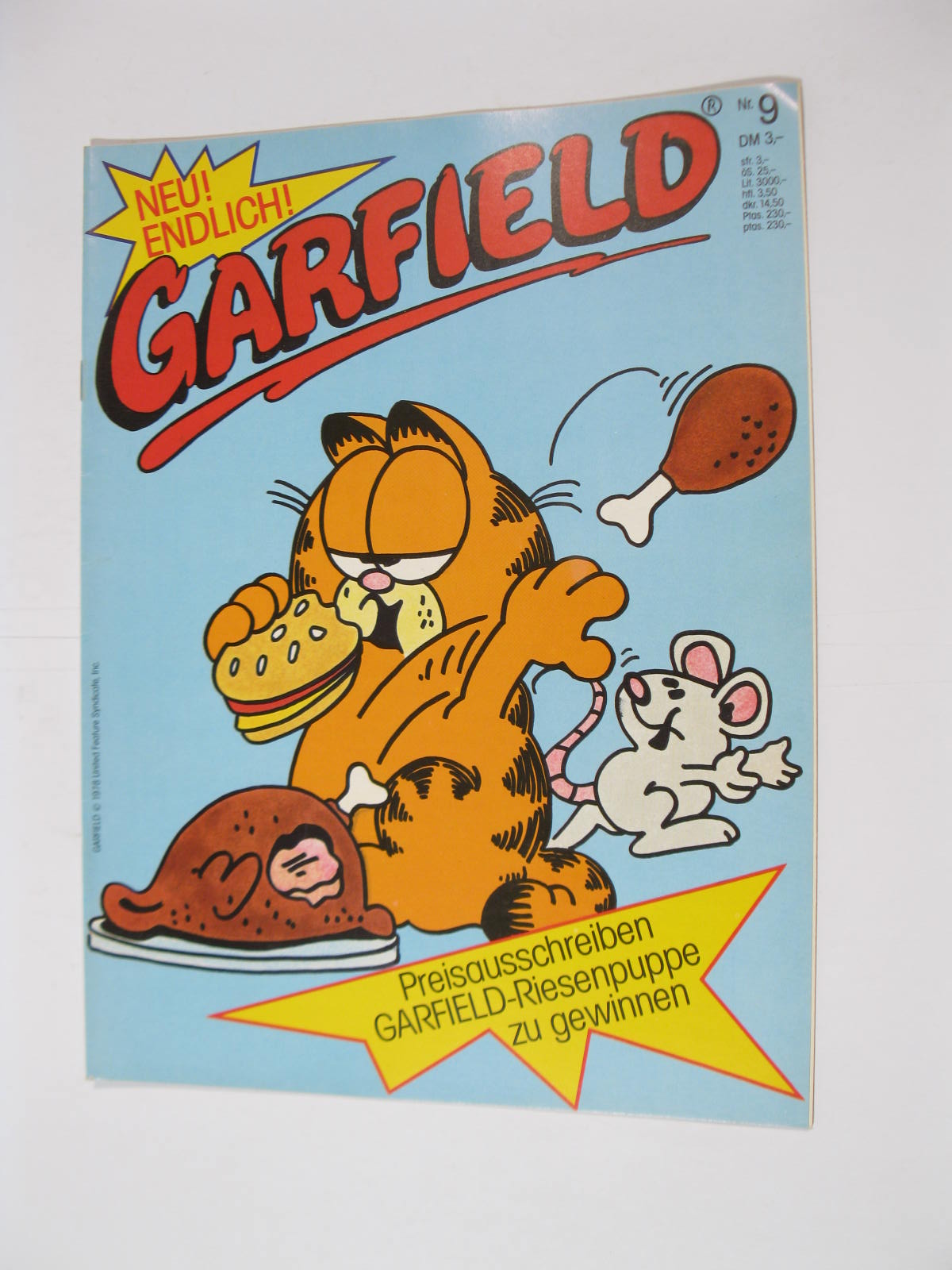 Garfield GbÜ Nr. 1986/ 9 Bavaria Vlg. im Z (1). 111219 Garfield GbÜ Nr. 1986/ 9 Bavaria Vlg. im Z (1). 111219