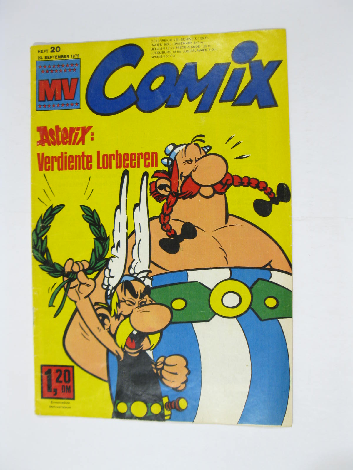 Mickyvision / MV Comix mit Asterix + Superboy 1972/20 Ehapa Z (2). 117973 Mickyvision / MV Comix mit Asterix + Superboy 1972/20 Ehapa Z (2). 117973