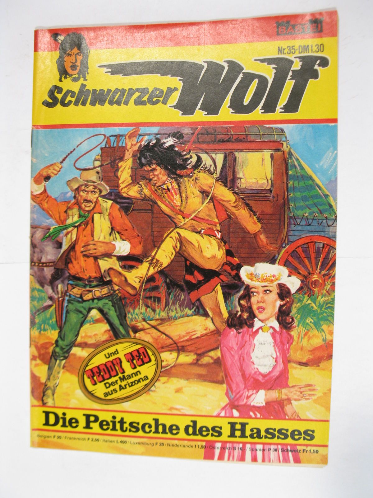 Schwarzer Wolf Nr. 35 Bastei im Zustand (1-2). 86135 Schwarzer Wolf Nr. 35 Bastei im Zustand (1-2). 86135