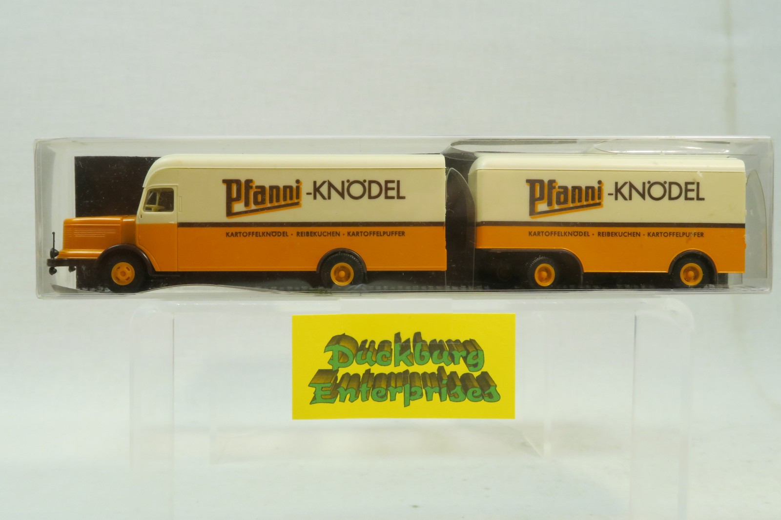 Albedo 1:87 LKW Krupp Titan Hängerzug Pfanni Knödel Dach beige in OVP 174343 Albedo 1:87 LKW Krupp Titan Hängerzug Pfanni Knödel Dach beige in OVP 174343