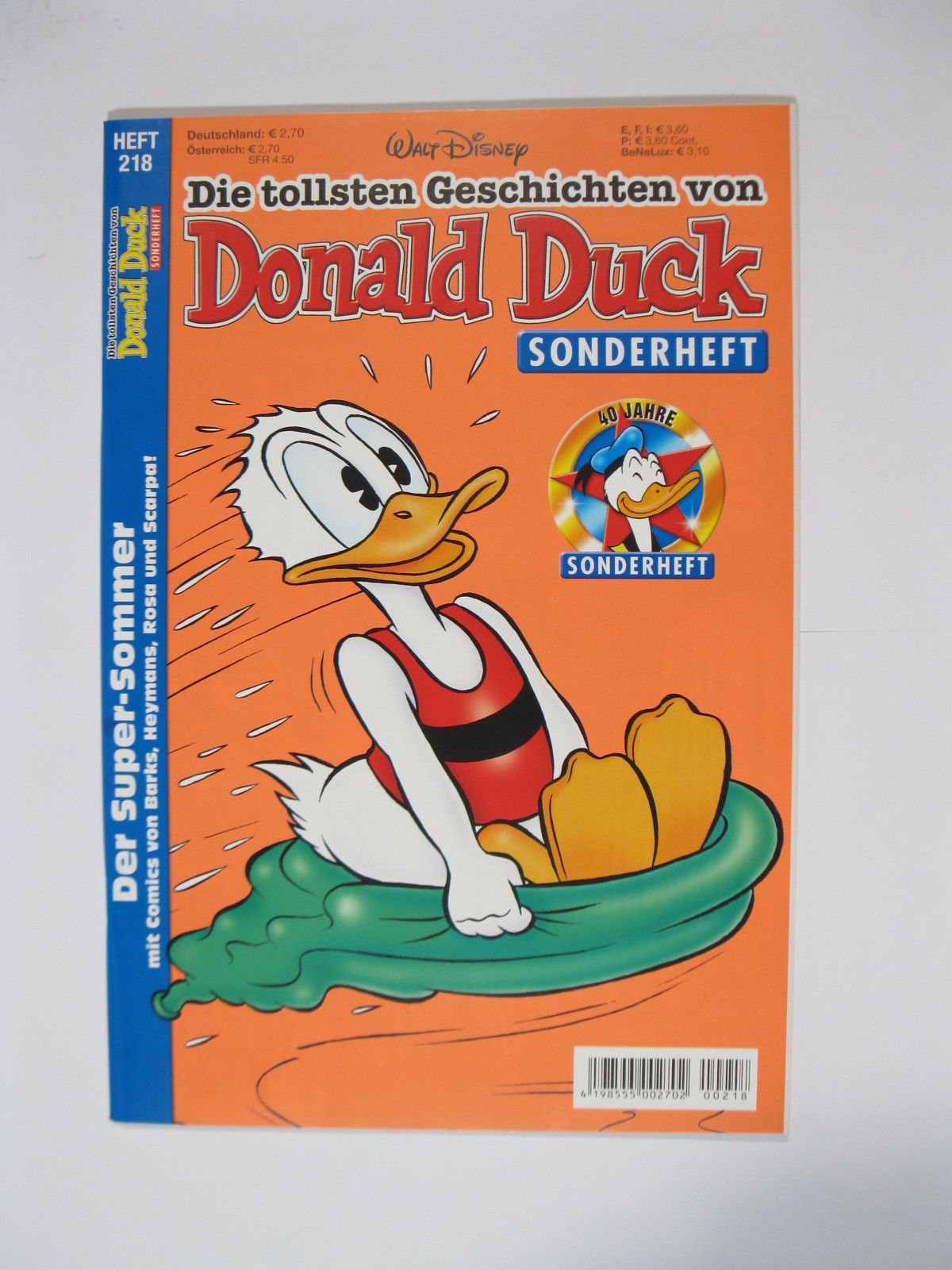 tollsten Geschichten Donald Duck 218 Ehapa Verlag im Zustand (0-1). 75289 tollsten Geschichten Donald Duck 218 Ehapa Verlag im Zustand (0-1). 75289