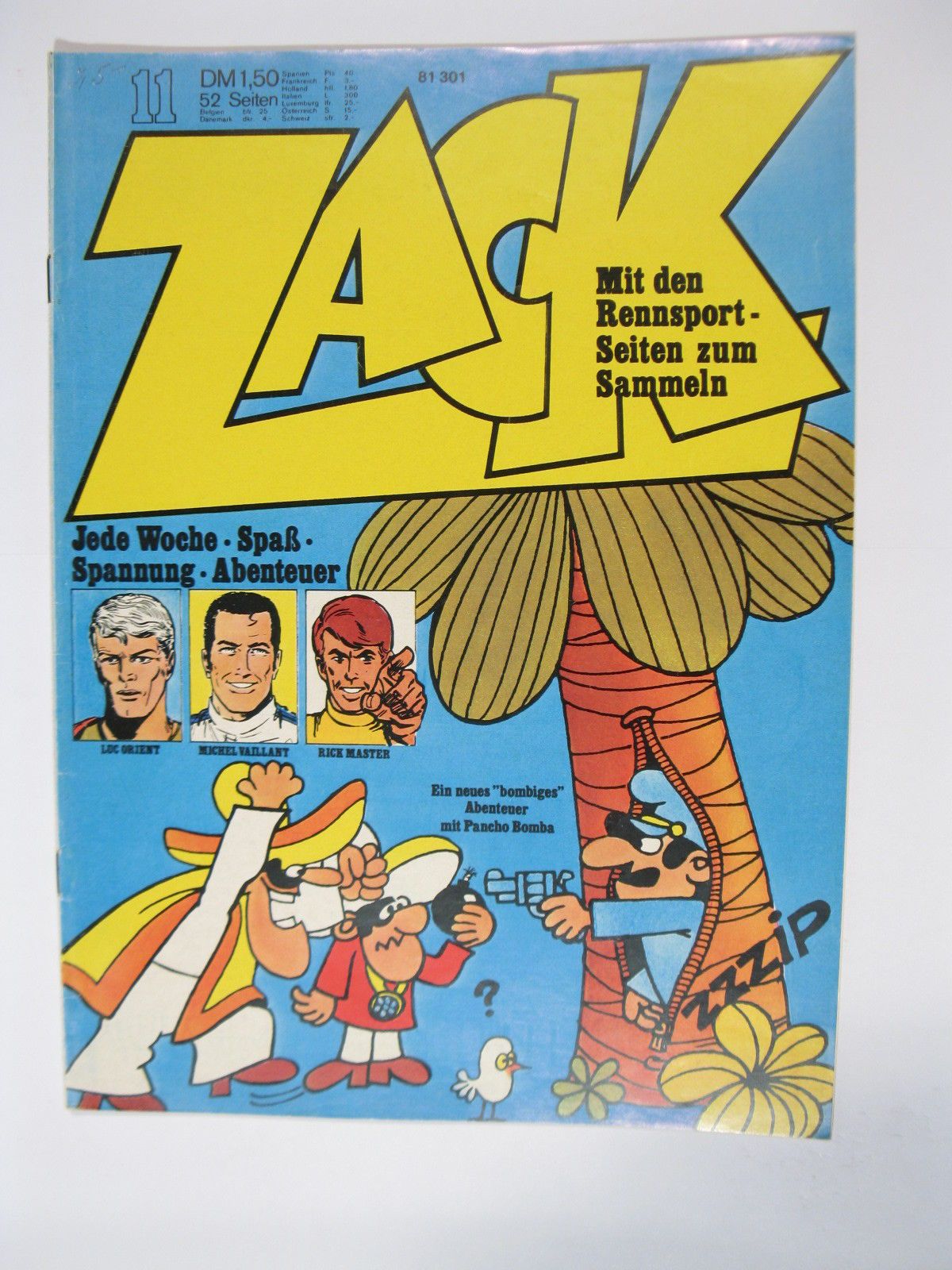 ZACK  Comic Nr. 73/11  Koralle Vlg. im Zustand (1/1-2). 78535 ZACK  Comic Nr. 73/11  Koralle Vlg. im Zustand (1/1-2). 78535