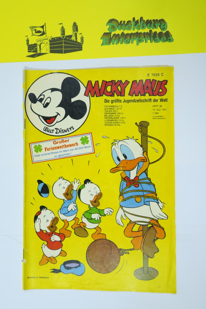 Micky Maus 1971/28 vom 10.7.71  Ehapa im Zustand (2-3). 146897 Micky Maus 1971/28 vom 10.7.71  Ehapa im Zustand (2-3). 146897