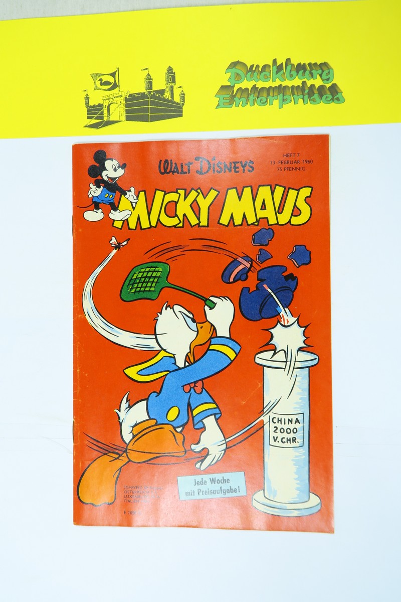 Micky Maus 1960/ 7 vom 13.2.60 Ehapa im Zustand (1-2). 162749 Micky Maus 1960/ 7 vom 13.2.60 Ehapa im Zustand (1-2). 162749