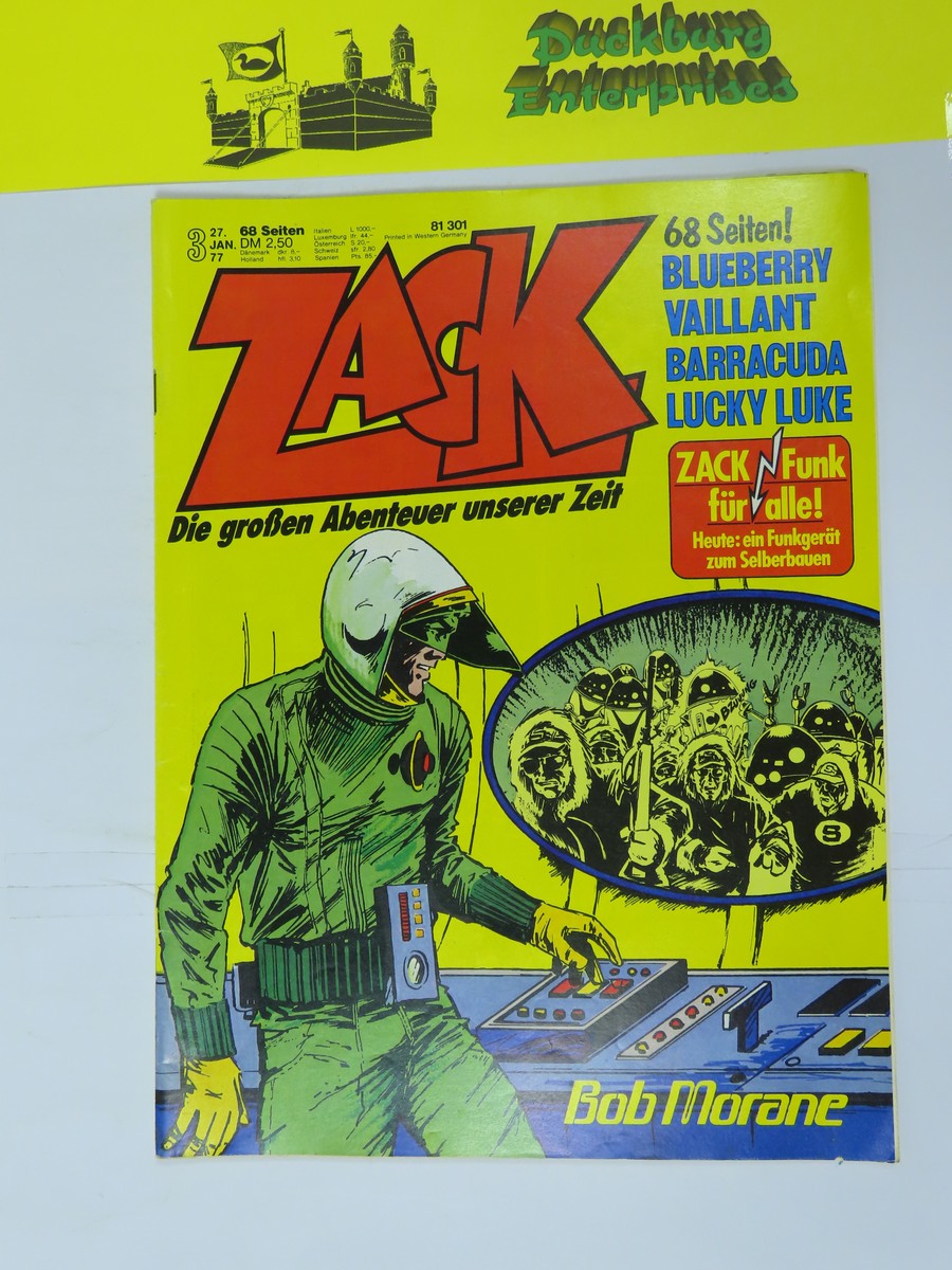 ZACK Comic Nr. 77/ 3 Koralle Vlg. im Zustand (1-2). 151625 ZACK Comic Nr. 77/ 3 Koralle Vlg. im Zustand (1-2). 151625