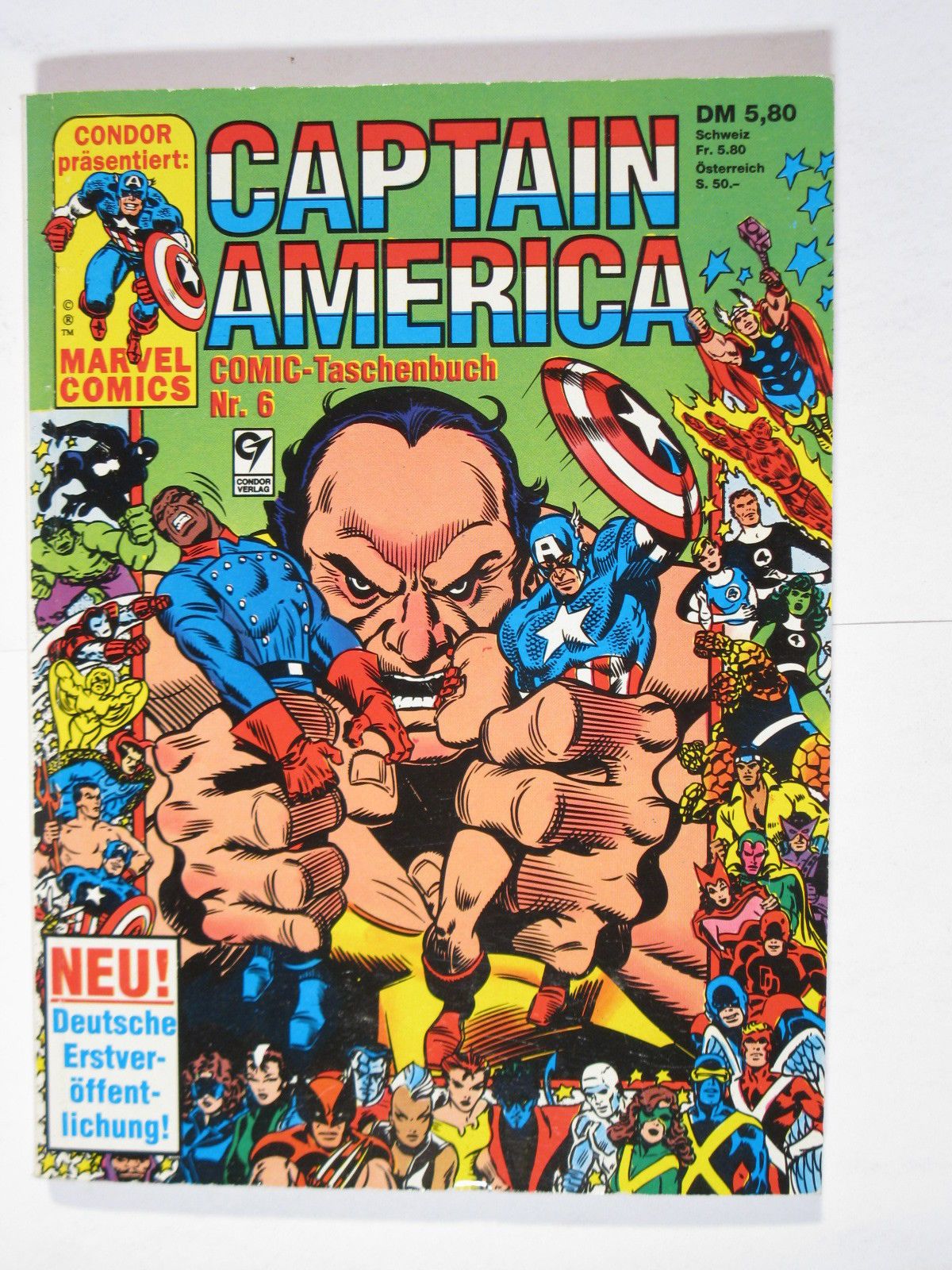 Captain America Nr. 6 Marvel Condor Taschenbuch im Z (0-1). 80703 Captain America Nr. 6 Marvel Condor Taschenbuch im Z (0-1). 80703