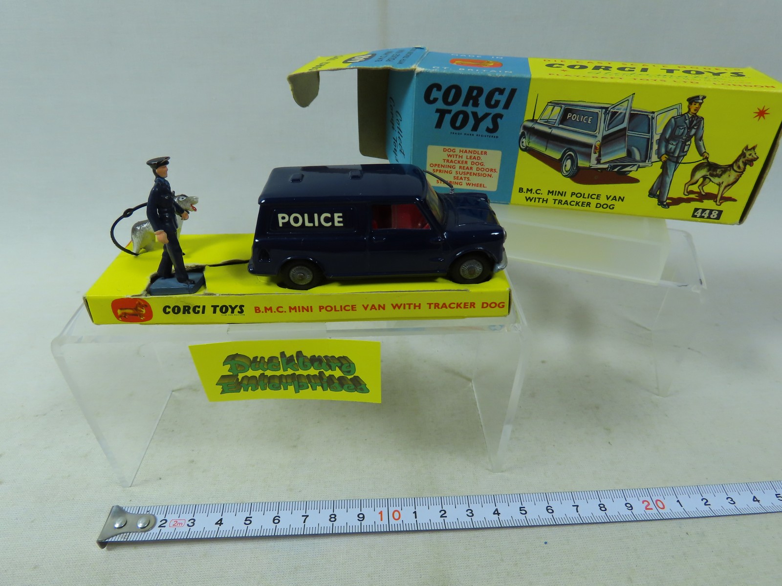 Corgi Toys 448 Mini Police Van with Tracker Dog in OVP 177577 Corgi Toys 448 Mini Police Van with Tracker Dog in OVP 177577
