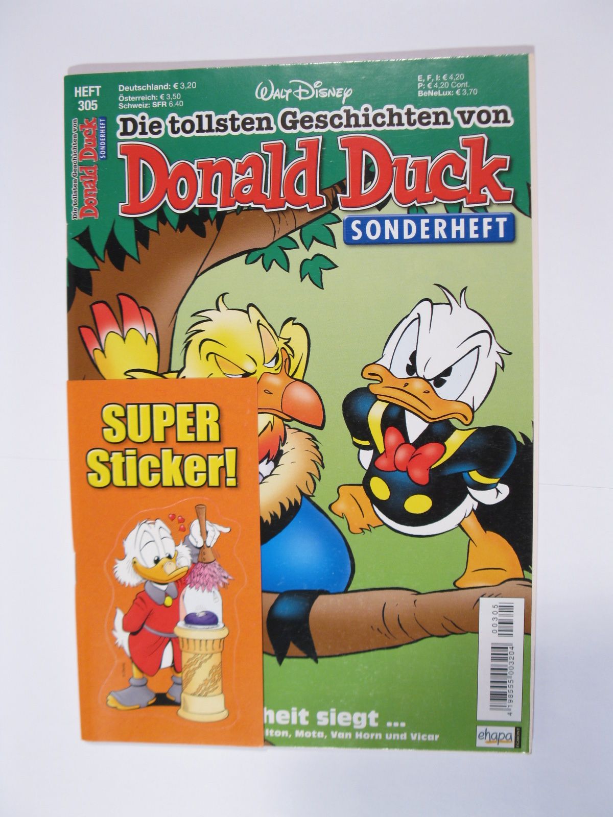 tollsten Geschichten Donald Duck 305 Ehapa Verlag im Zustand (0-1). 85377 tollsten Geschichten Donald Duck 305 Ehapa Verlag im Zustand (0-1). 85377