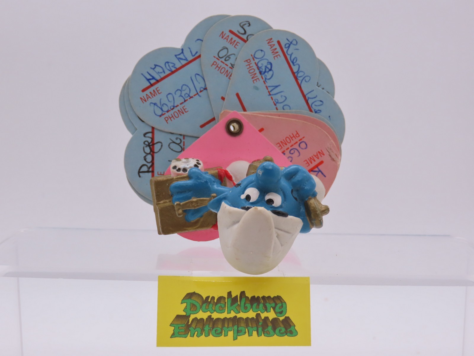 Telefon Schlumpf auf Adressbuch gebraucht smurf Schleich 177929