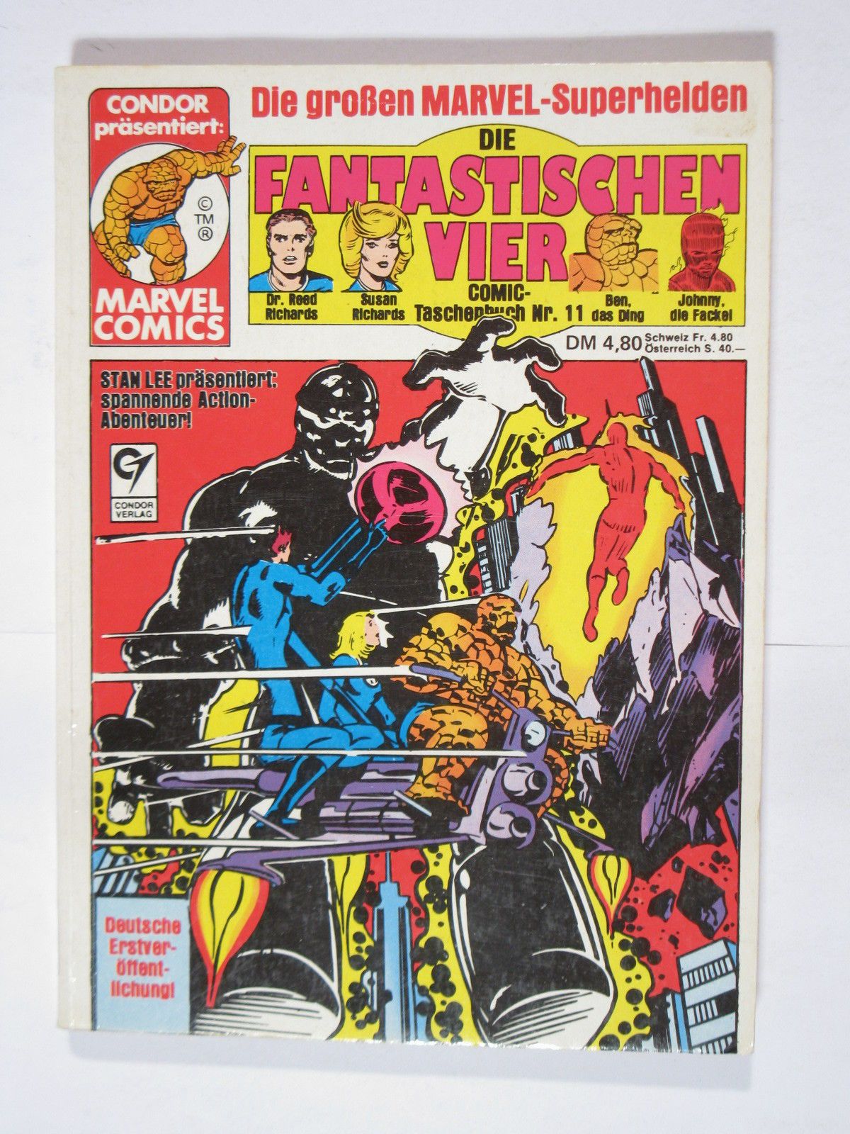Fantastischen Vier Nr. 11 Marvel Condor Taschenbuch im Z (1-2). 80487 Fantastischen Vier Nr. 11 Marvel Condor Taschenbuch im Z (1-2). 80487