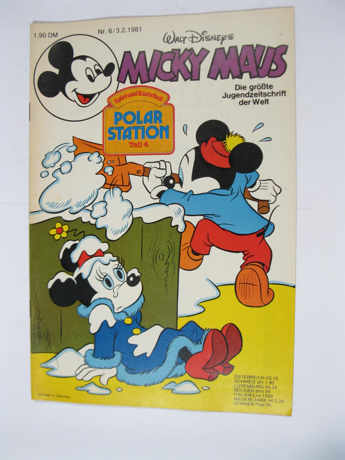 Micky Maus 1981/ 6 vom 3.2.81 Ehapa im Z (1-2 mit Beilage ). 109825 Micky Maus 1981/ 6 vom 3.2.81 Ehapa im Z (1-2 mit Beilage ). 109825