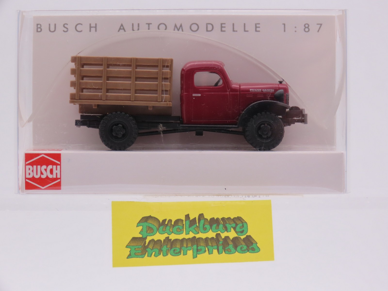 Busch 44001 Dodge Power Wagon Lieferwagen rot in OVP 1:87 187763 Busch 44001 Dodge Power Wagon Lieferwagen rot in OVP 1:87 187763